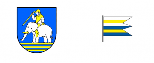 Erb a vlajka obce Žbince